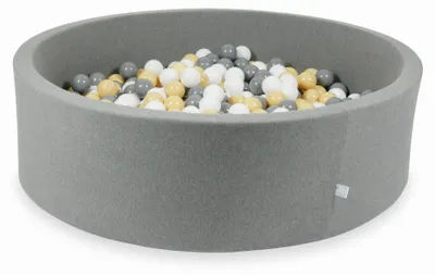 Produktbild von Trockengrauer Pool 130x40 mit 700 Bällen: weiß, grau, beige