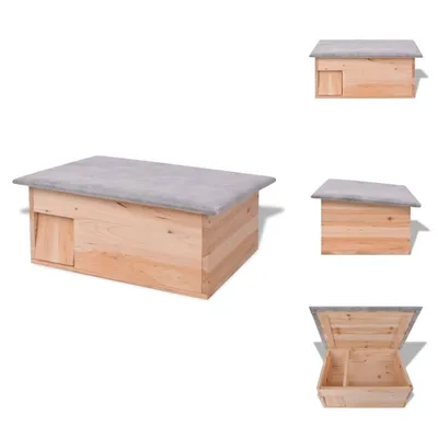 Zdjęcie produktu dla vidaXL Drewniany domek dla jeża 45x33x22 cm - Siedliska i wybiegi dla małych zwierząt