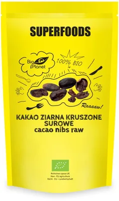 Obrázok produktu pre DRVENÉ KAKAOVÉ BôBY, SUROVÉ, 250 g -PLANÉTA