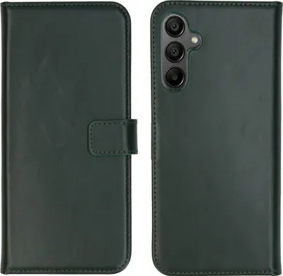 Produktbild von Selencia Echtleder Klapphülle Samsung Galaxy A15 (5G/4G) - Grün