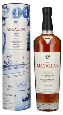 Produktbild von The Macallan 18 Years Old DIAMONDS ARE FOREVER 55th Anniversary Release Single Malt 2007 45,5% Vol. 0,7l in Geschenkbox
