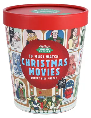 Produktbild von 50 Must-Watch Christmas Movies Bucket List 1000-piece Jigsaw Puzzle
