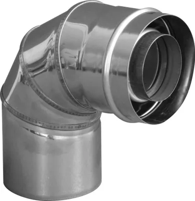 Produktbild von 87° Abluftbogen DN60/100 silber