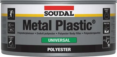 Produktbild von Metal plastic universal - Polyesterspachtelmasse für Karosserien - Soudal