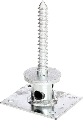 Image de Supports de poteaux Alberts pour fixation invisible du bois, à sceller dans le béton ou à visser