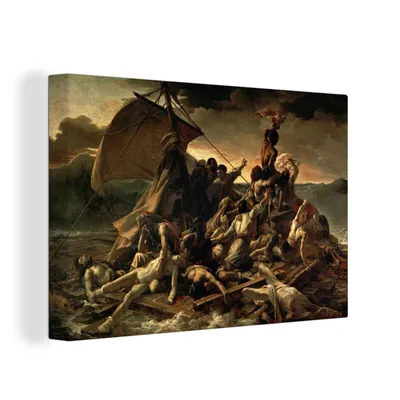 Zdjęcie produktu dla OneMillionCanvasses® - Obrazy na płótnie - 150x100 cm, Tratwa Meduzy - Obraz Theodore'a Gericaulta, Dekoracja ścienna z nadrukiem