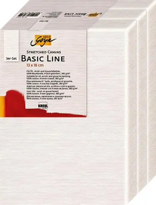 Obrázek produktu pro Kreul Malířské plátno Basic Line 13 x 18 cm 3 ks