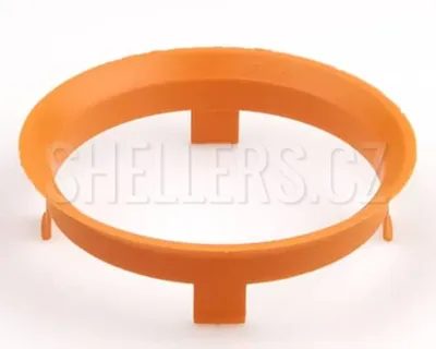 Obrázok produktu pre Strediaci krúžok kolesa 60,1 / 58,1 (Z1370), plastový, oranžový, presah kužeľa 6 mm
