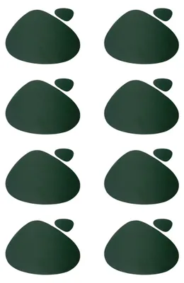 Immagine prodotto di Set di 8 sottopiatti e sottobicchieri verdi