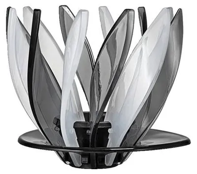 Produktbild von Hario V60 Suiren Tropfer – Transparent Schwarz & Weiß