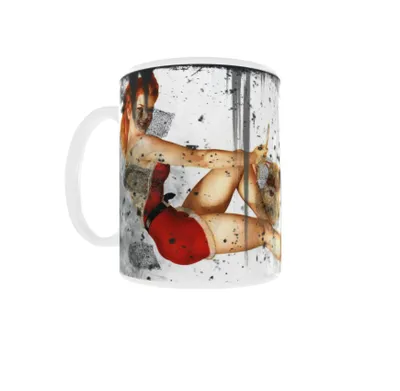 Produktbild von Becher 300ml für Santa Funny Motorrad-Fan v3