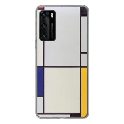 Produktbild von MuchoWow® Handyhülle Schutzhülle Hülle für Huawei P40 Tableau I - Piet Mondrian Silikon Softcase Handy Hülle - Handytasche