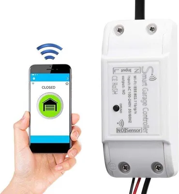 Obrázek produktu pro Ovládání garážových vrat s Wi-Fi – dálkové ovládání – aplikace – Alexa a Google Assistant (EU)