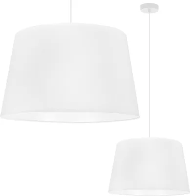 Productafbeelding van GAJA Hanglamp Kegel Wit - 1 platte, witte lampenkap, 44 cm
