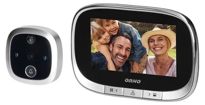 Immagine prodotto di Spioncino ORNO OR-WIZ-1108, digitale con telecamera, LCD 4,3", argento