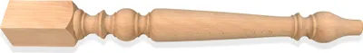 Produktbild von Ignatius Tischholzbein Tischbein Holzbein Holz Pappel Höhe: 760 mm Durchmesser 75mm, 1 Stück