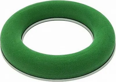 Produktbild von Steckschaum-Kranz 30 cm, mit Plastikunterlage, Ring, Steckmasse, Steckmoos