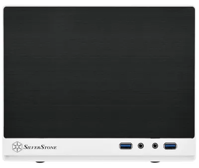 Produktbild von Silverstone SG13, Mini Tower, PC, Schwarz, Weiß, Mini-ATX, Mini-DTX, Kunststoff, Stahl, 6,1 cm