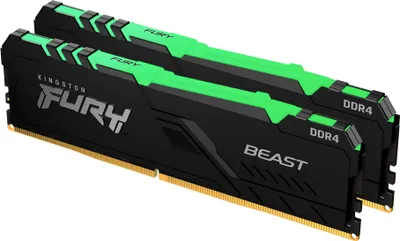 Produktbild von Kingston Technology FURY Beast RGB Speichermodul 16 GB 2 x 8 GB DDR4 3200 MHz