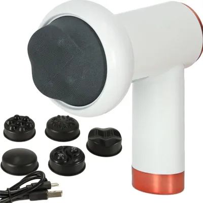 Image de Pistolet de massage corporel minceur 9en1 blanc