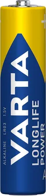 Produktbild von Varta 04903, Einwegbatterie, AAA, Alkali, 1,5 V, 12 Stück(e), Blau, Gold