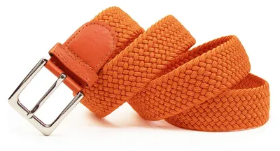 Productafbeelding van Vrouwenriem, gevlochten, elastisch, 3,5 cm. Stretchriem, verstelbaar, zonder gaatjes