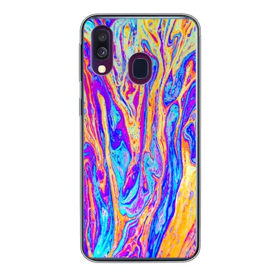 Produktbild von MuchoWow® Handyhülle Schutzhülle Hülle für Samsung Galaxy A40 Kunst - Farben - Psychedelisch Silikon Softcase Handy Hülle - Handy-Tasche
