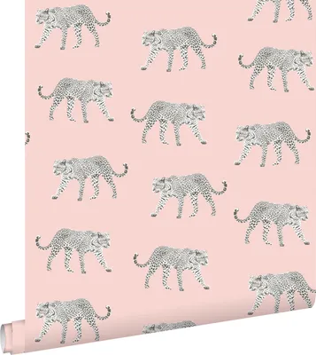 Immagine prodotto di ESTAhome carta da parati pantere rosa tenue 53 cm x 10.05 m