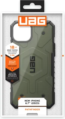 Produktbild von Urban Armor Gear 114306117272, Cover, Apple, iPhone 15, 15,5 cm (6.1"), Grün