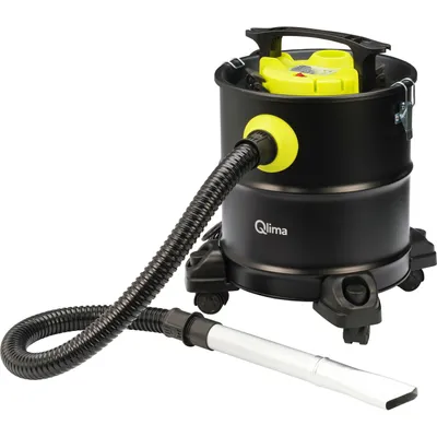 Produktbild von Qlima ASZ 2020 Aschesauger - 1200W - Inhalt 20L - Reichweite 4m - Mit Aufsätze - Blasfunktion - HEPA Filter - Schwarz/Grün - Staubsauger | Kaminsauger