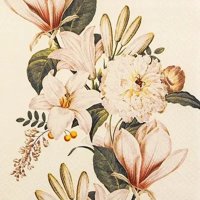 Produktbild von Servietten 33x33 cm - Vintage Flowers