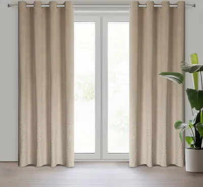 Produktbild von Vorhang ARIADNA beige 140x250 cm  Ösen Ösenvorhang