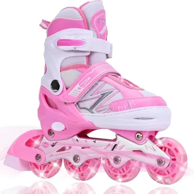 Produktbild von Verstellbare Inline-Skates für Kinder mit leuchtenden Rollen