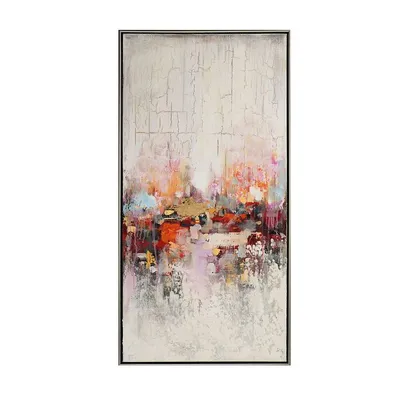 Produktbild von ArtUniverse Leinwandbild Warme Farbmelodie 52,5 x 102,5 cm