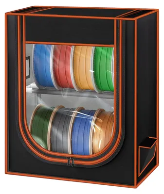 Aufbewahrungsbox für 10 Filamentspulen, 2 Ebenen, 42x26x50 cm