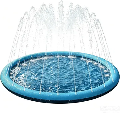 Produktbild von Wassermatte, 150 cm, 0,5 mm dick, faltbar, für Kinder und Hunde