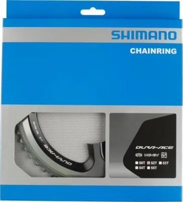 Produktbild von SHIMANO Kettenblatt DURA-ACE FC-9000 52 Zähne Silber/Schwarz - maximale Effiz...