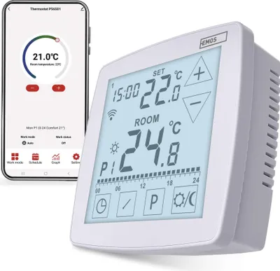 GoSmart Raumthermostat P56S01 mit WiFi, programmierbar, verkabelt