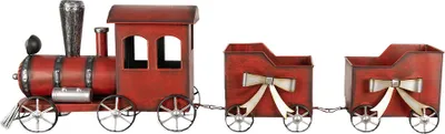 Produktbild von Clayre & Eef Weihnachtsdekoration Zug 94x18x28 cm Rot Metall