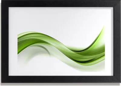 Produktbild von Bild 30x20 MDF-Rahmen, Wandkunst grüne Welle