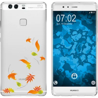 Produktbild von PhoneNatic Case kompatibel mit Huawei P9 Silikon-Hülle Herbst Blätter/Leaves M1