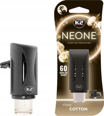 Immagine prodotto di Profumo auto K2 NEONE VIBEY Cotone 6ml deodorante per ambienti Fresh Clips griglia di ventilazione