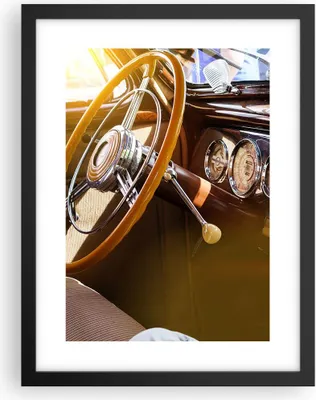 Produktbild von Gerahmtes Poster - Schwarzer Rahmen - Auto Retro Vintage - 30x40 cm - Wand Bild - Wanddeko - Wandbilder - Kunstposter - Wandposter - Bilderrahmen - Bilder - Kunstdruck - P2BPA30x40-4939