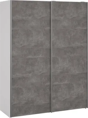 Image de Maurice - Armoire 2 Portes, 150x200h cm Blanc, 5 Étagères