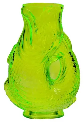 Produktbild von Gift Company Vase Fischvase Jacquard Grün (16cm)