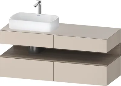 Produktbild von DURAVIT QA4765035830010 QAT KWTU WH Eck 1400x550x600 Tp. Smt