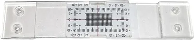 Productafbeelding van Scheur Monitor - Scheurmeter Wand - Muur Stabiliteit Controleren - Dubbele Plaat Ontwerp - 10 cm - Transparant