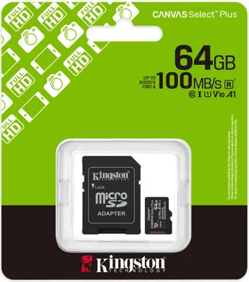 Produktbild von Canvas Select Plus 64 GB MicroSDXC (schwarz, UHS-I U1, Class 10, V10)
