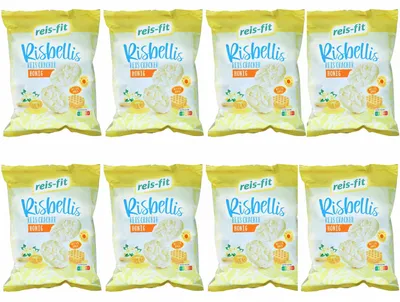 Produktbild von Reis-Fit Risbellis Reis Cracker Honig (8x40g Packung) VPE