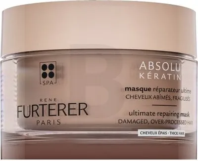 Immagine prodotto di Rene Furterer Absolue Keratin Ultimate Repairing Mask Maschera rinforzante per capelli grossi e indisciplinati Capelli spessi 200 ml